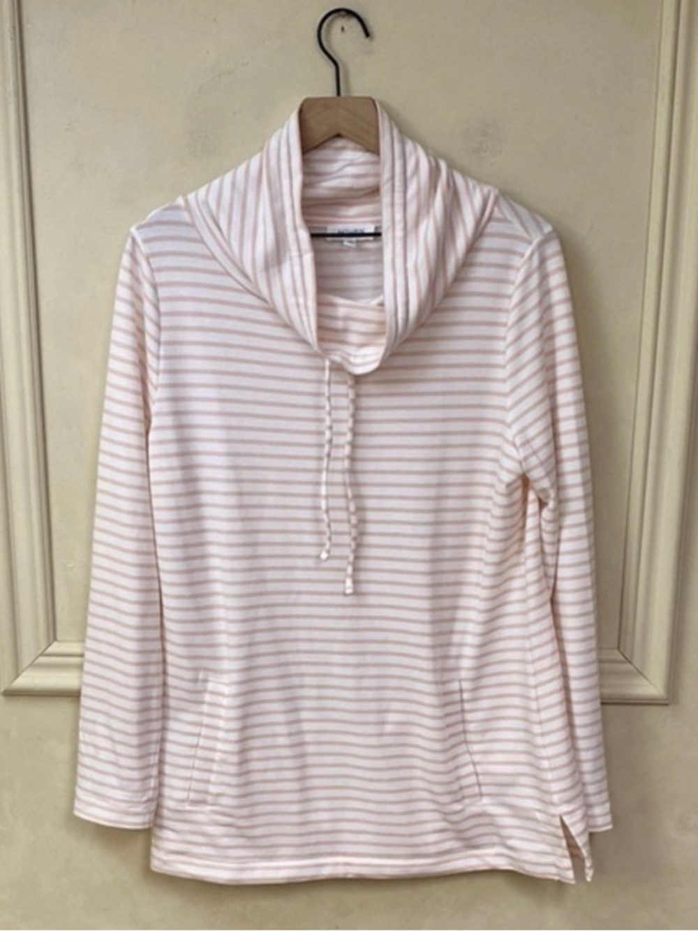 Haven Well Within Striped Cowl Neck Tunic Top